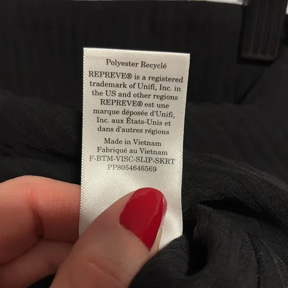NWOT Everlane The Mini Jacquard Stripe Slip Skirt