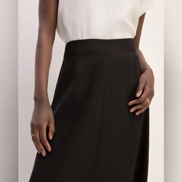 NWOT Everlane The Mini Jacquard Stripe Slip Skirt