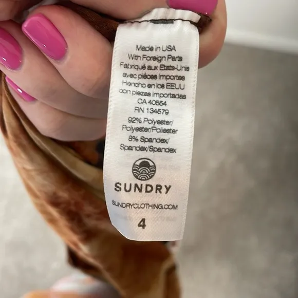 NWT Evereve Sundry Siene Tie Dye Midi Skirt