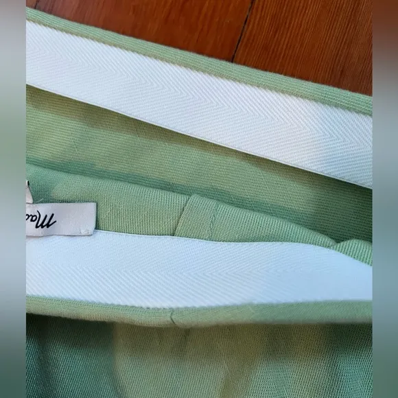 NWT Madewell The Layton Midi Slip Skirt - Size 0. Lime Green