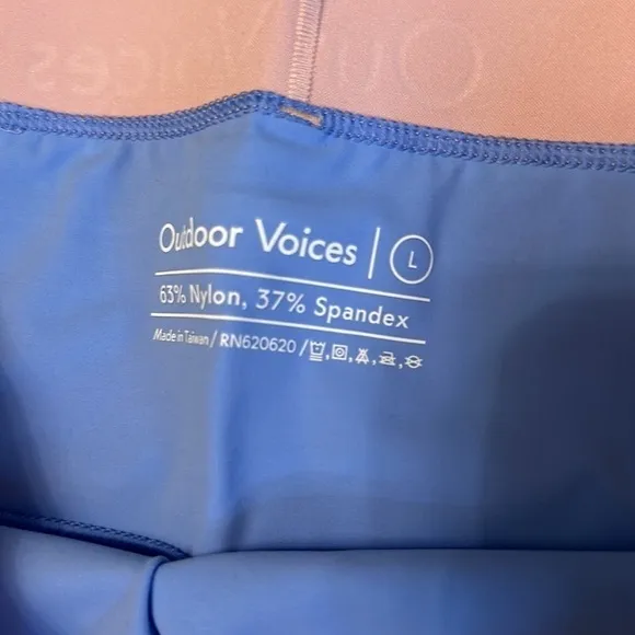 NWT Outdoor Voices 1.5 Zoom biker shorts Size S and L