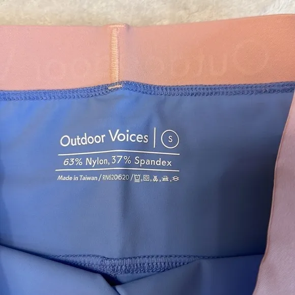 NWT Outdoor Voices 1.5 Zoom biker shorts Size S and L