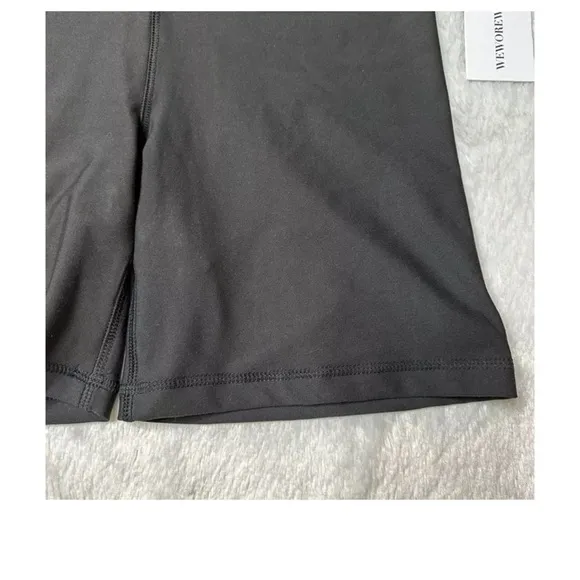 NWT WeWoreWhat Lace Up Biker Shorts 6.5” in Black Women’s Size M