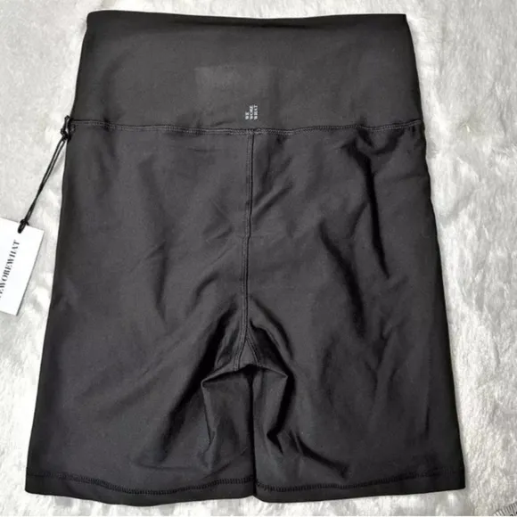 NWT WeWoreWhat Lace Up Biker Shorts 6.5” in Black Women’s Size M