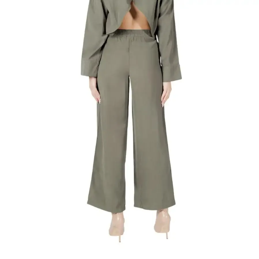Olive Green Wide Leg Pants