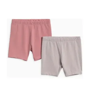 Organic 2-Pack Billie Biker Shorts - Punch   Lilla