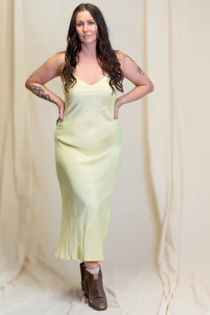 Otomo Linen Silk Slip Maxi Butter