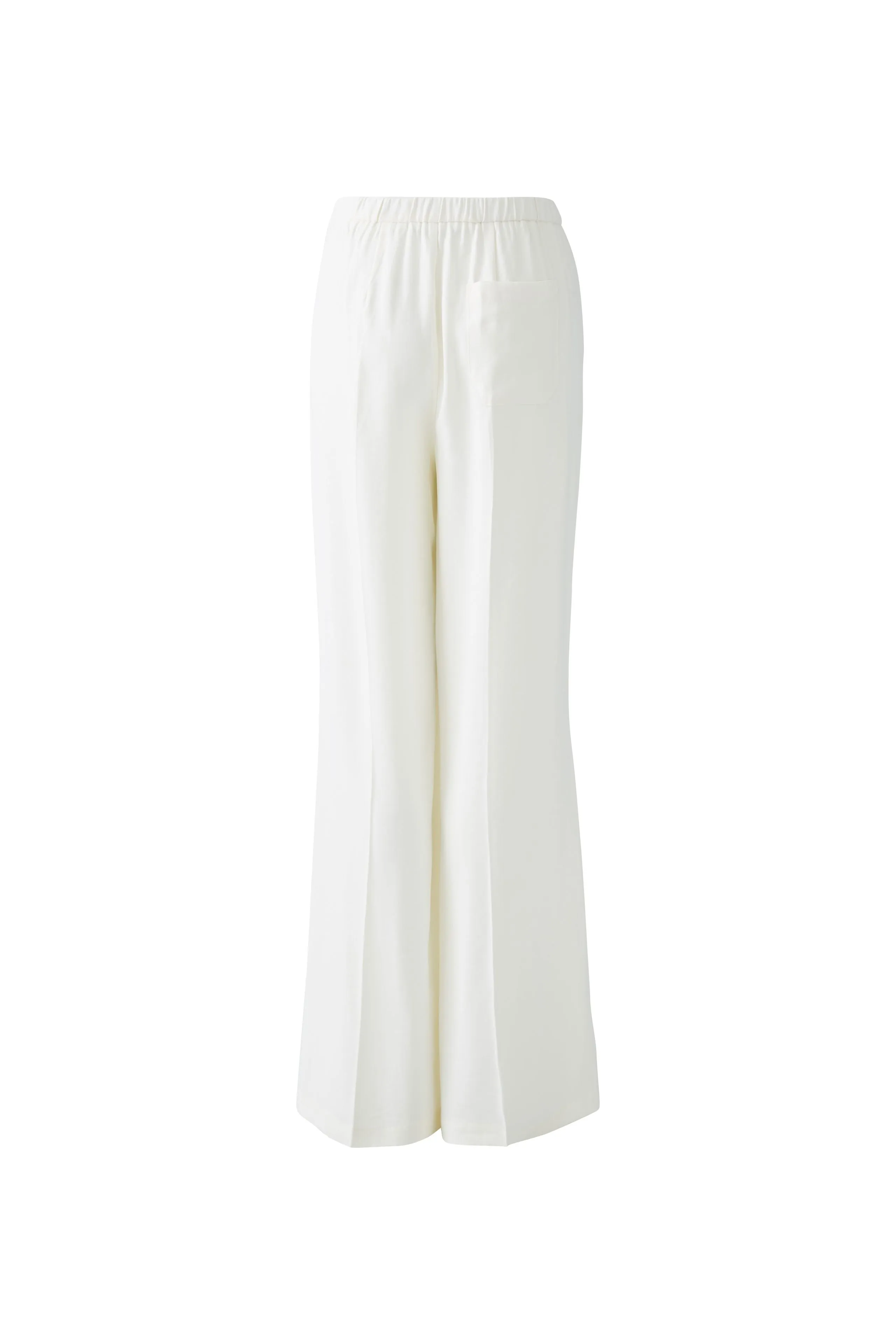 Oui Flowy Slip On Trousers With Elastic Waist