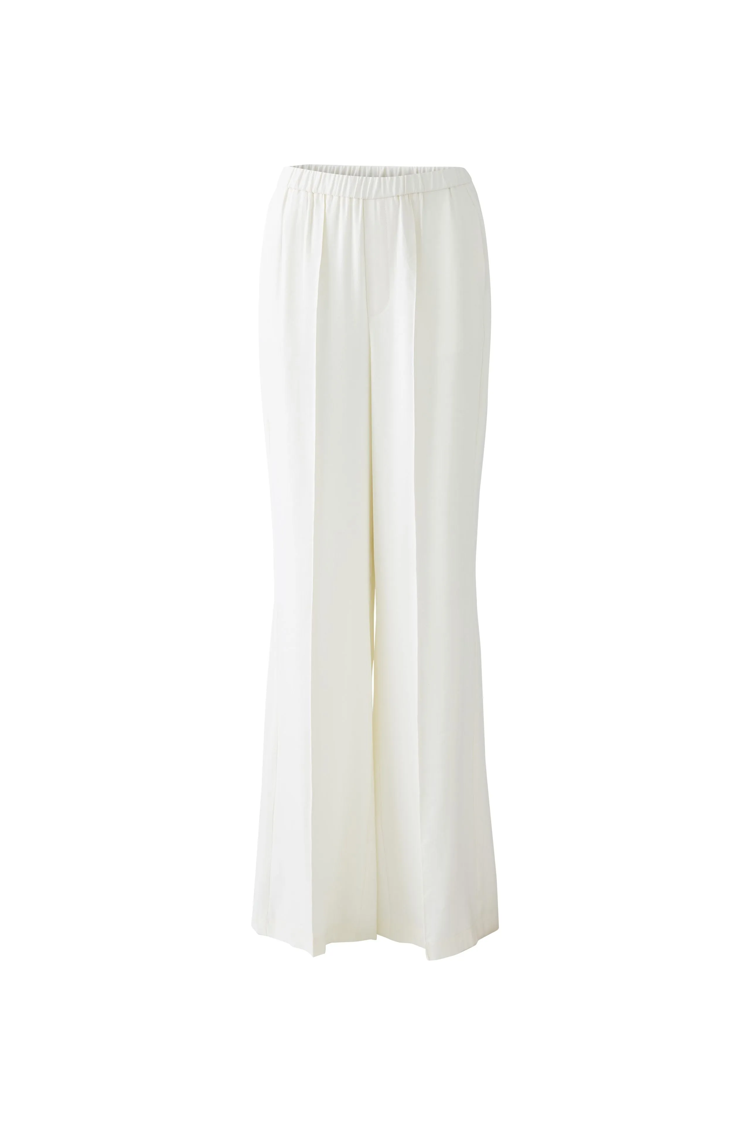 Oui Flowy Slip On Trousers With Elastic Waist