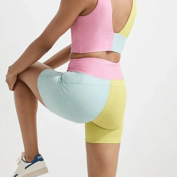 Outdoor Voices 5&quot; Warmup Biker Shorts in Colorblock