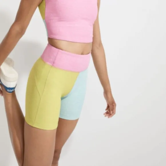 Outdoor Voices 5&quot; Warmup Biker Shorts in Colorblock