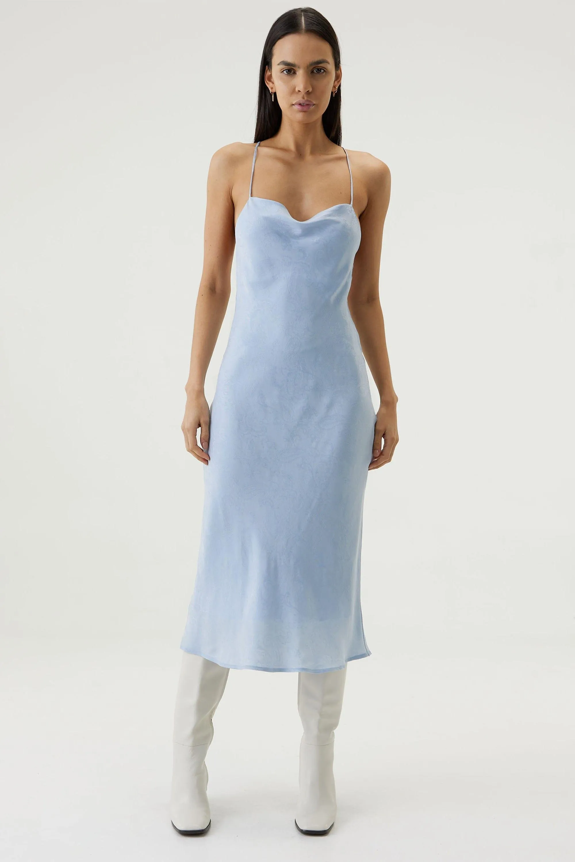 PAISLEY BIAS SLIP DRESS | OCEAN