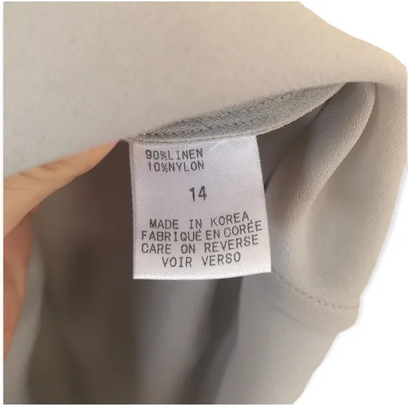 Pastel blue semi-sheer midi length Tahari slip dress women's size 14