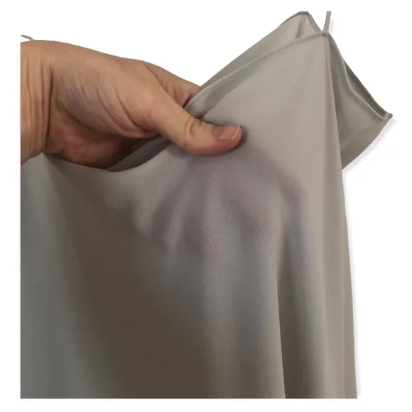 Pastel blue semi-sheer midi length Tahari slip dress women's size 14