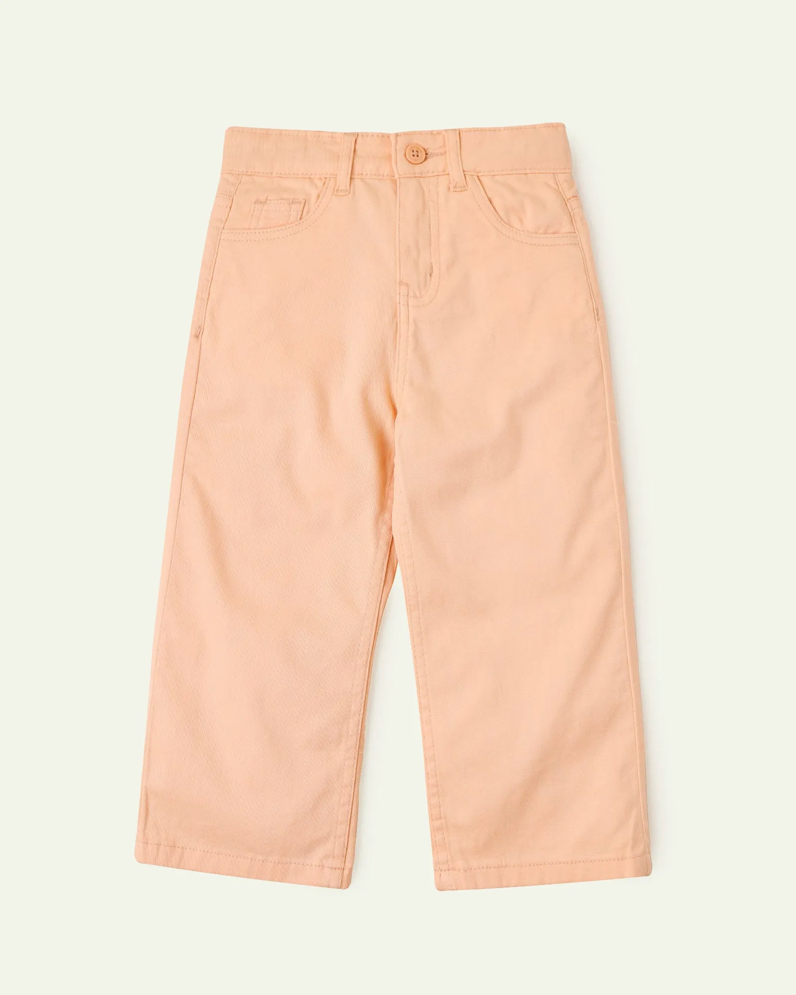 Peach Wide Leg Trousers