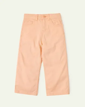 Peach Wide Leg Trousers