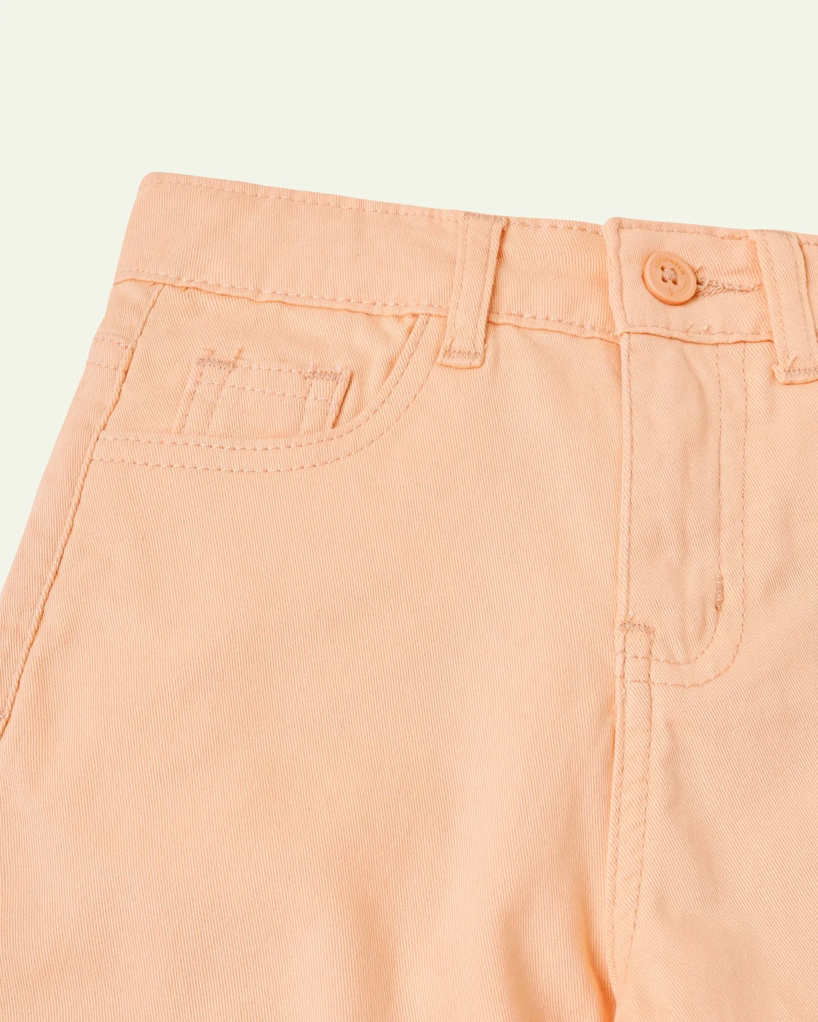 Peach Wide Leg Trousers