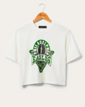Philadelphia Eagles Mock Neck Crop Tee