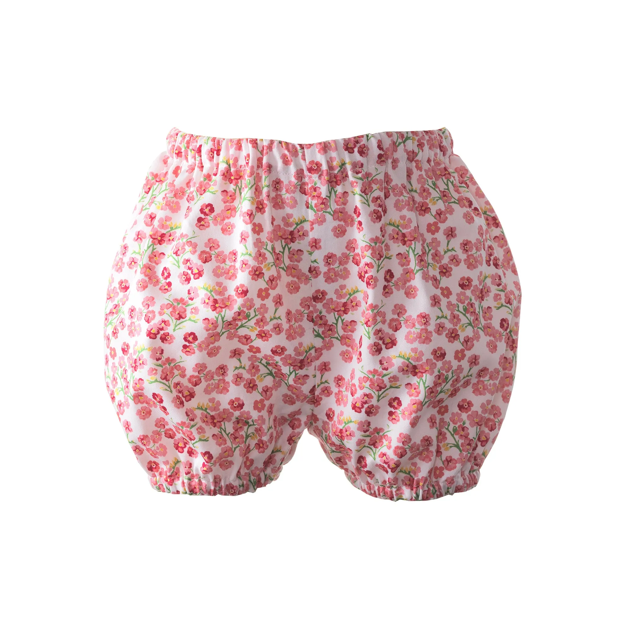 Pink Forget-Me-Not Smocked Dress & Bloomers