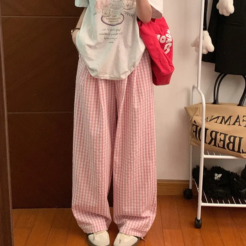 Pink Patterend Wide Leg Pants