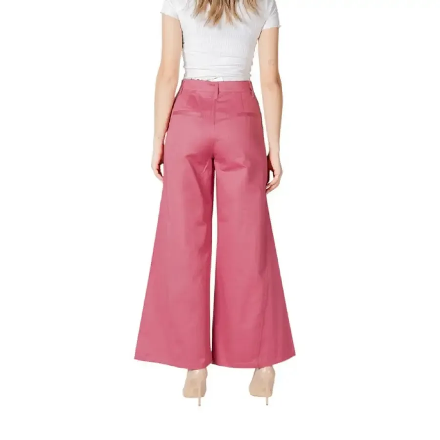 Pink Wide Leg Trousers