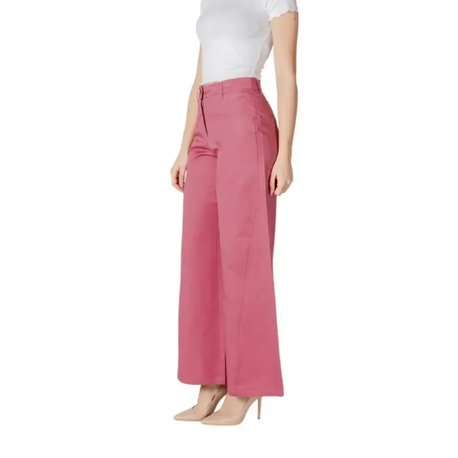 Pink Wide Leg Trousers
