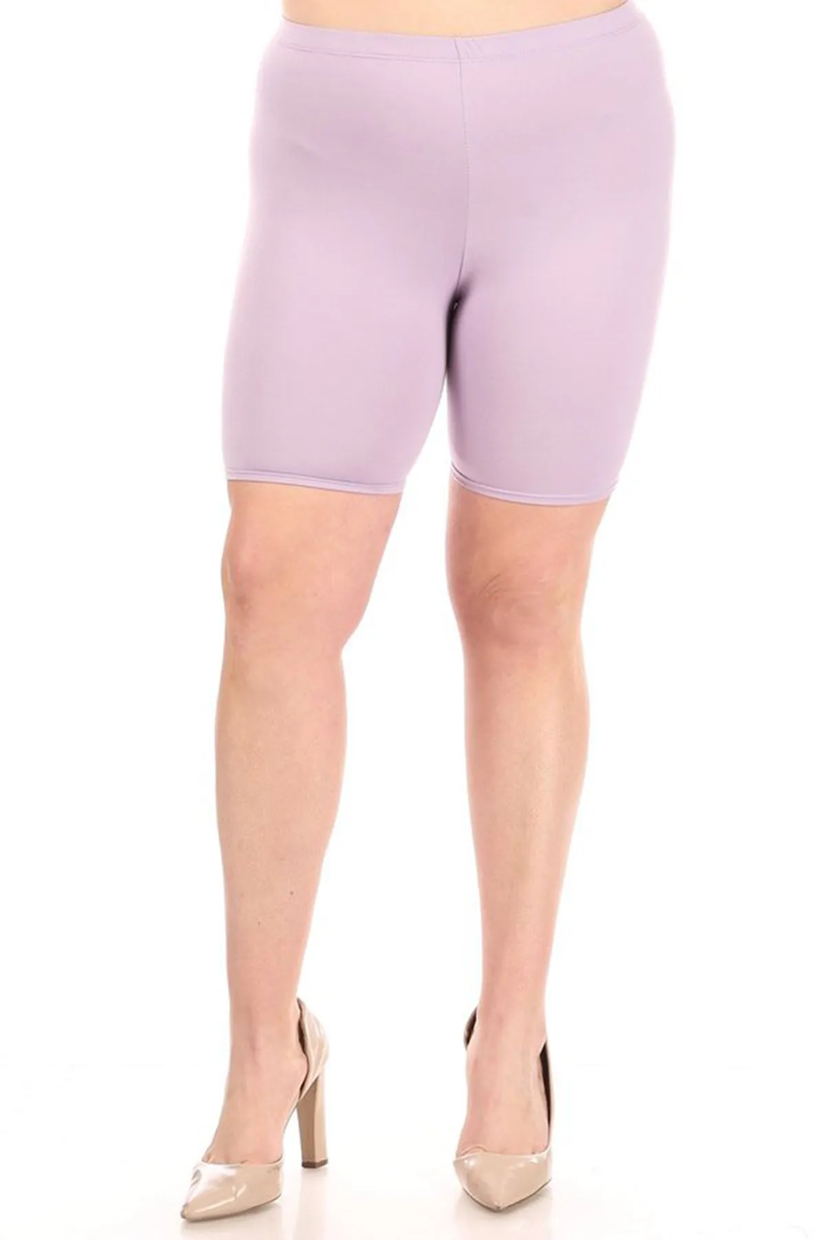 Plus Size Casual Comfy Workout Yoga Basic Solid Biker Shorts Pants P767 $5Each