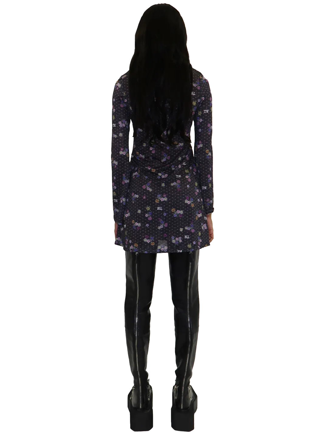 Polka Dot Mini Shirt Dress