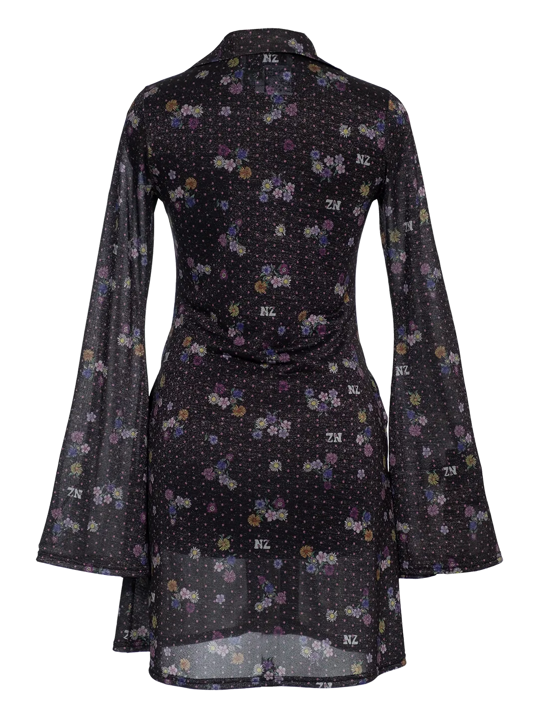 Polka Dot Mini Shirt Dress