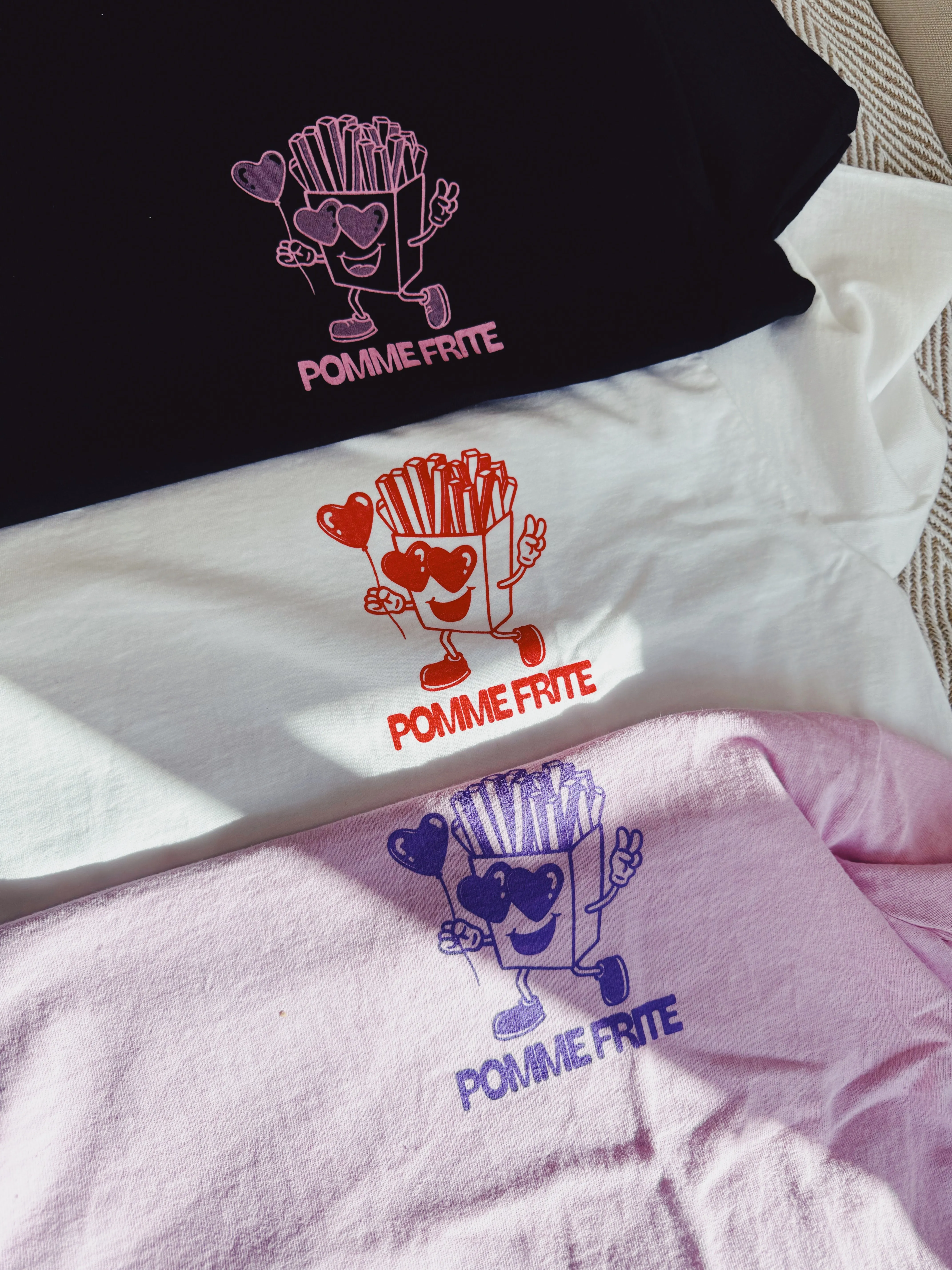 Pomme Frite 'Fries For You' Tee - Black