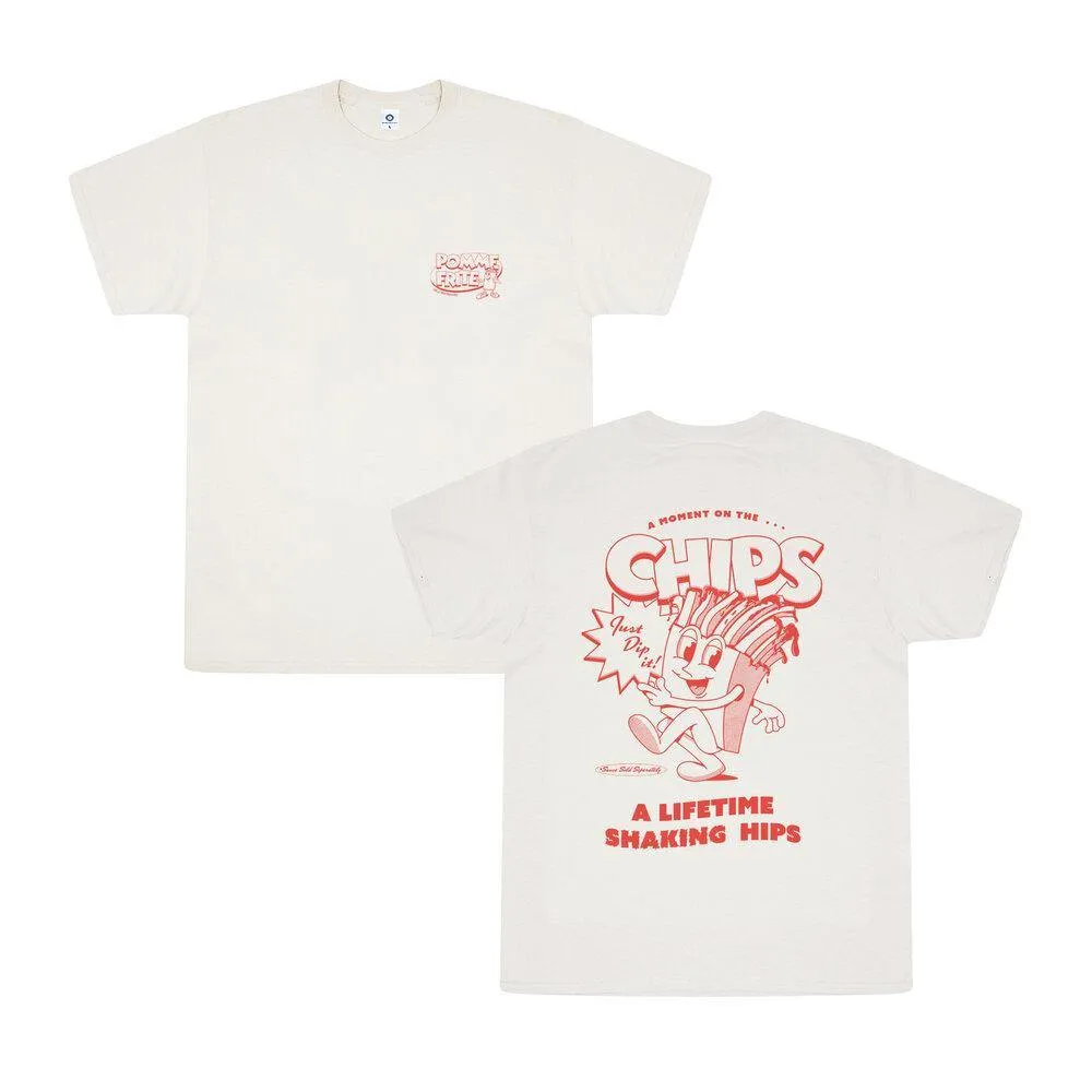 Pomme Frite x UN:IK 'Mr Chips' Tee - Natural