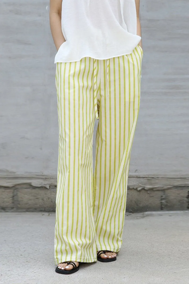 PR3323 Wide Leg Stripe Pants