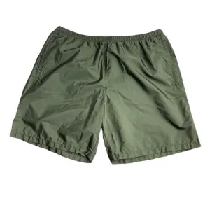 PRADA MILANO NYLON KNEE LENGTH SWIM SHORTS - OLIVE