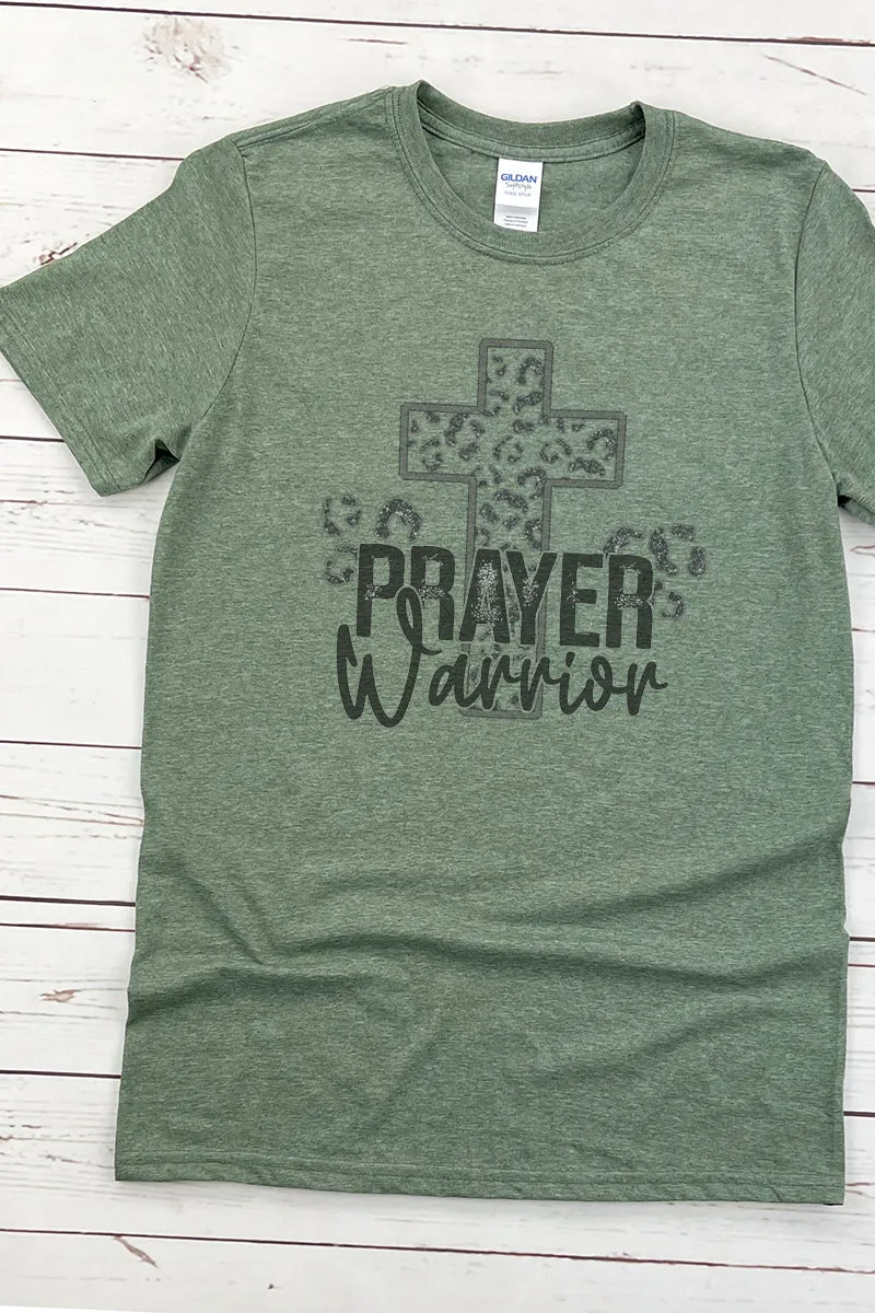 Prayer Warrior Cross Softstyle Adult T-Shirt