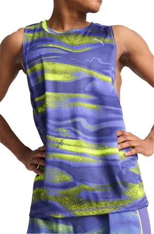 Puma Velocity All Over Print Mens Running Vest