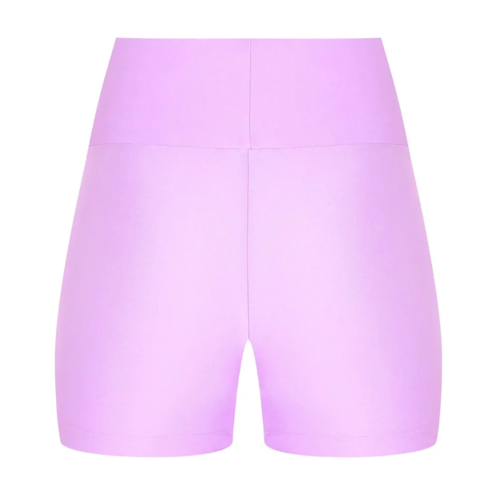 Purple Polyester Short