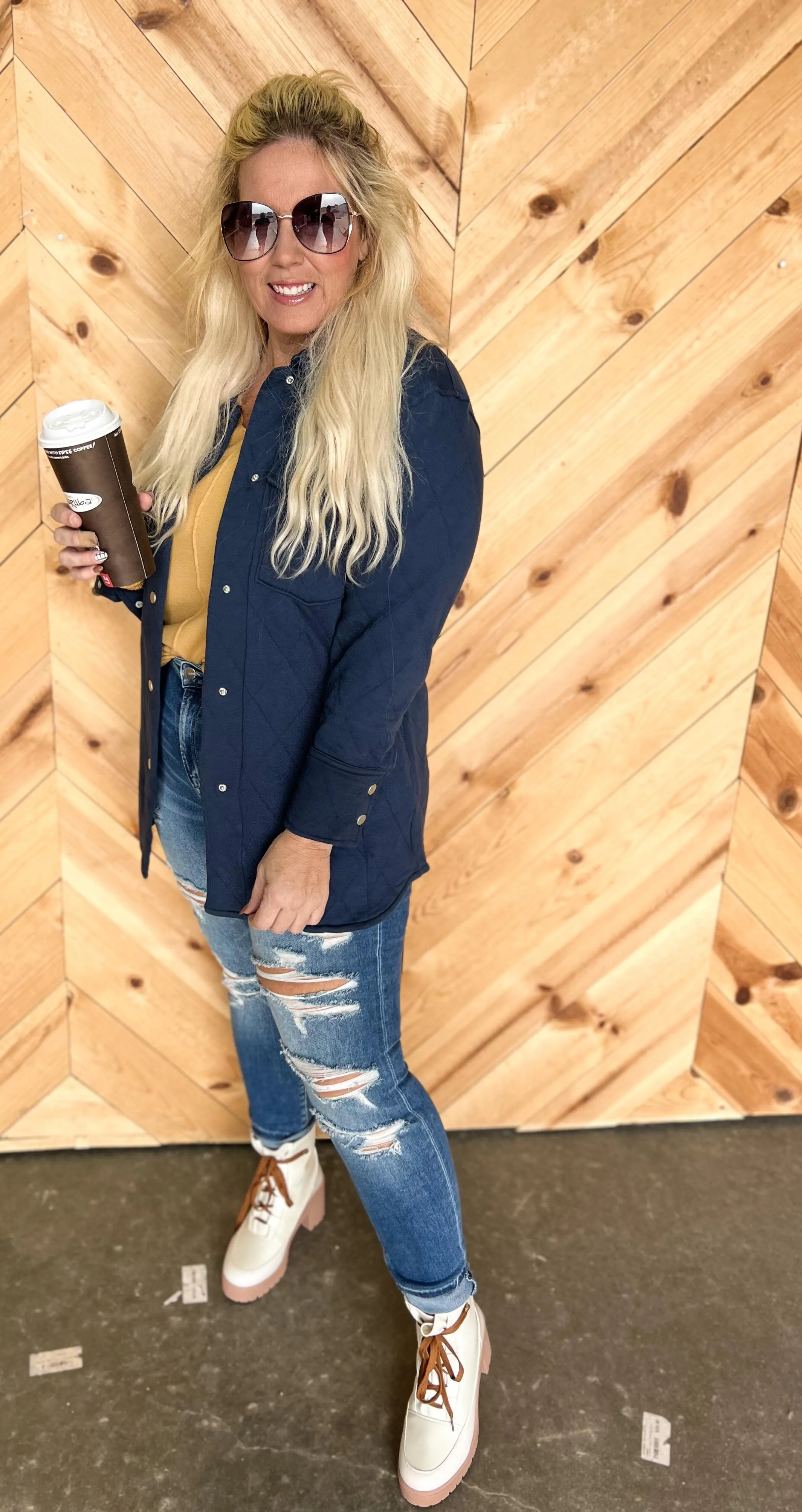 Quilted Button Down Jacket - Final Sale**