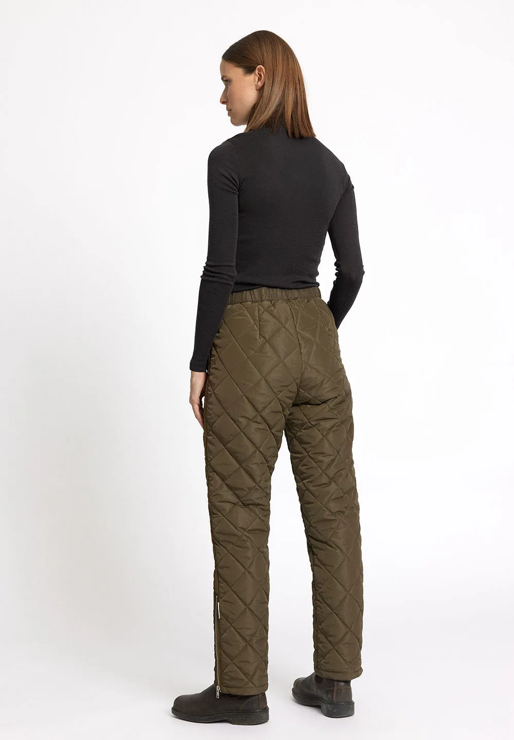 Quilted trousers COUNTRY - green turtle