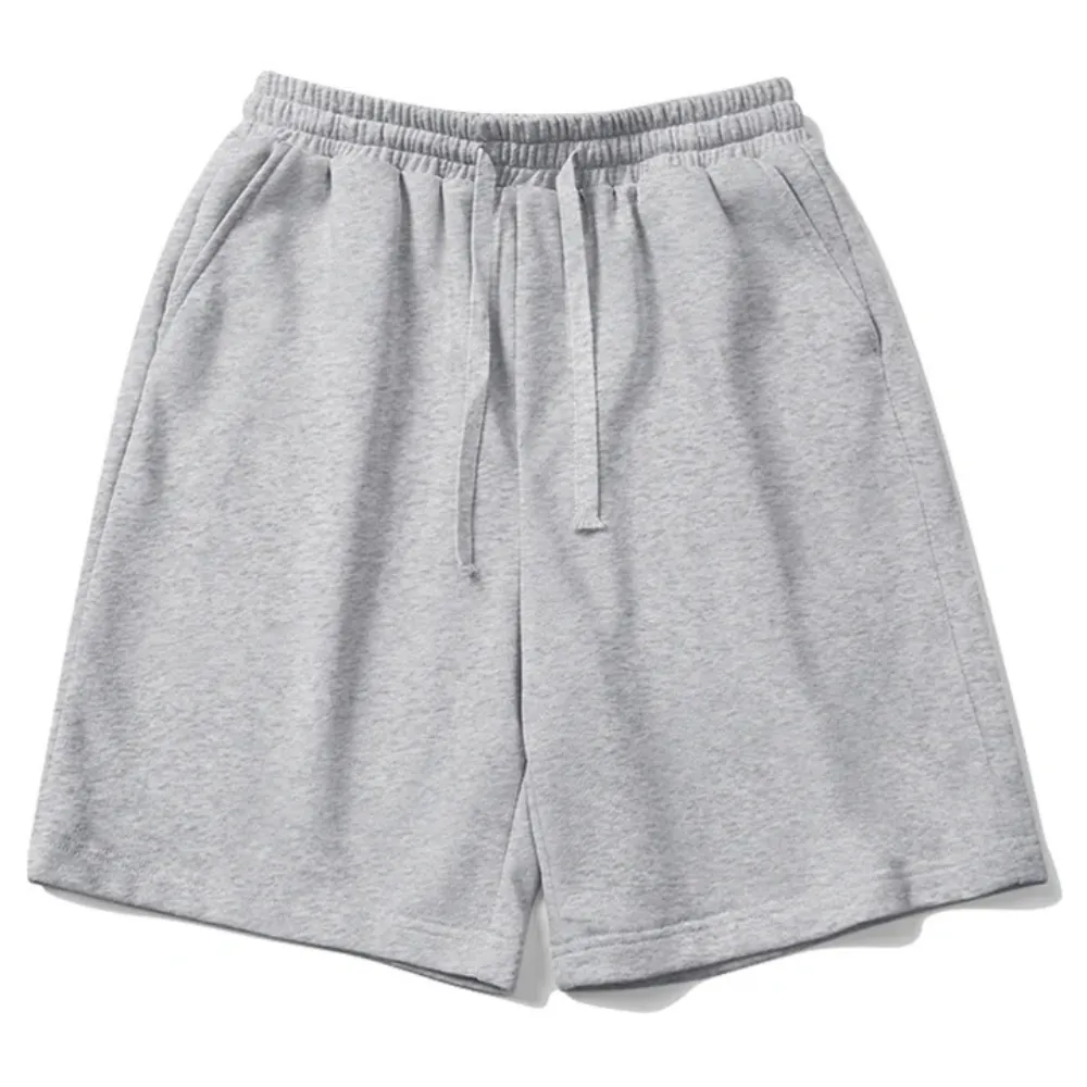 "Solid Color Drawstring" Shorts