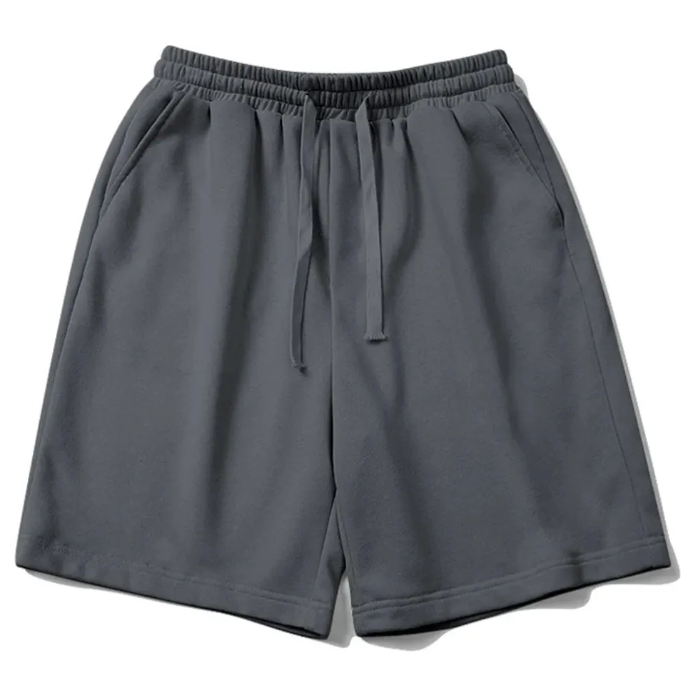 "Solid Color Drawstring" Shorts
