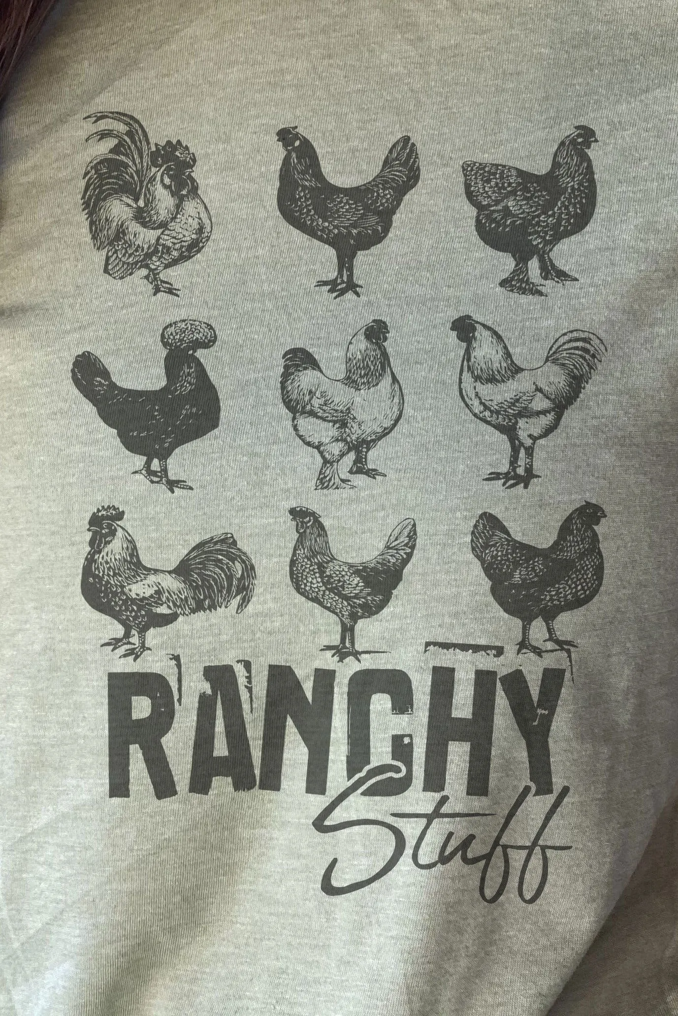 Ranchy Chicken Stuff Unisex Poly-Rich Blend Tee
