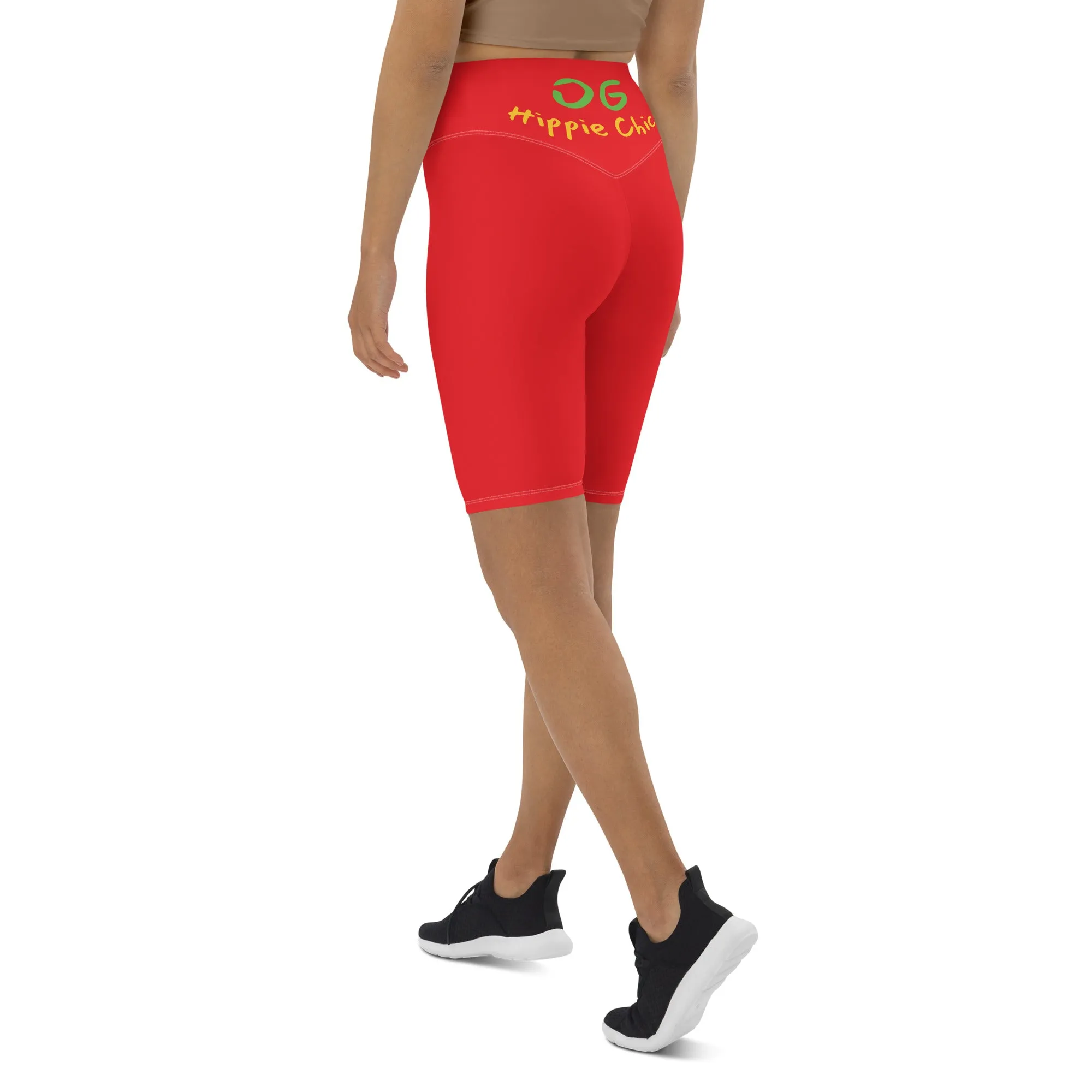 Red Biker Shorts