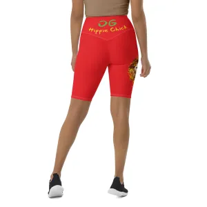 Red Biker Shorts