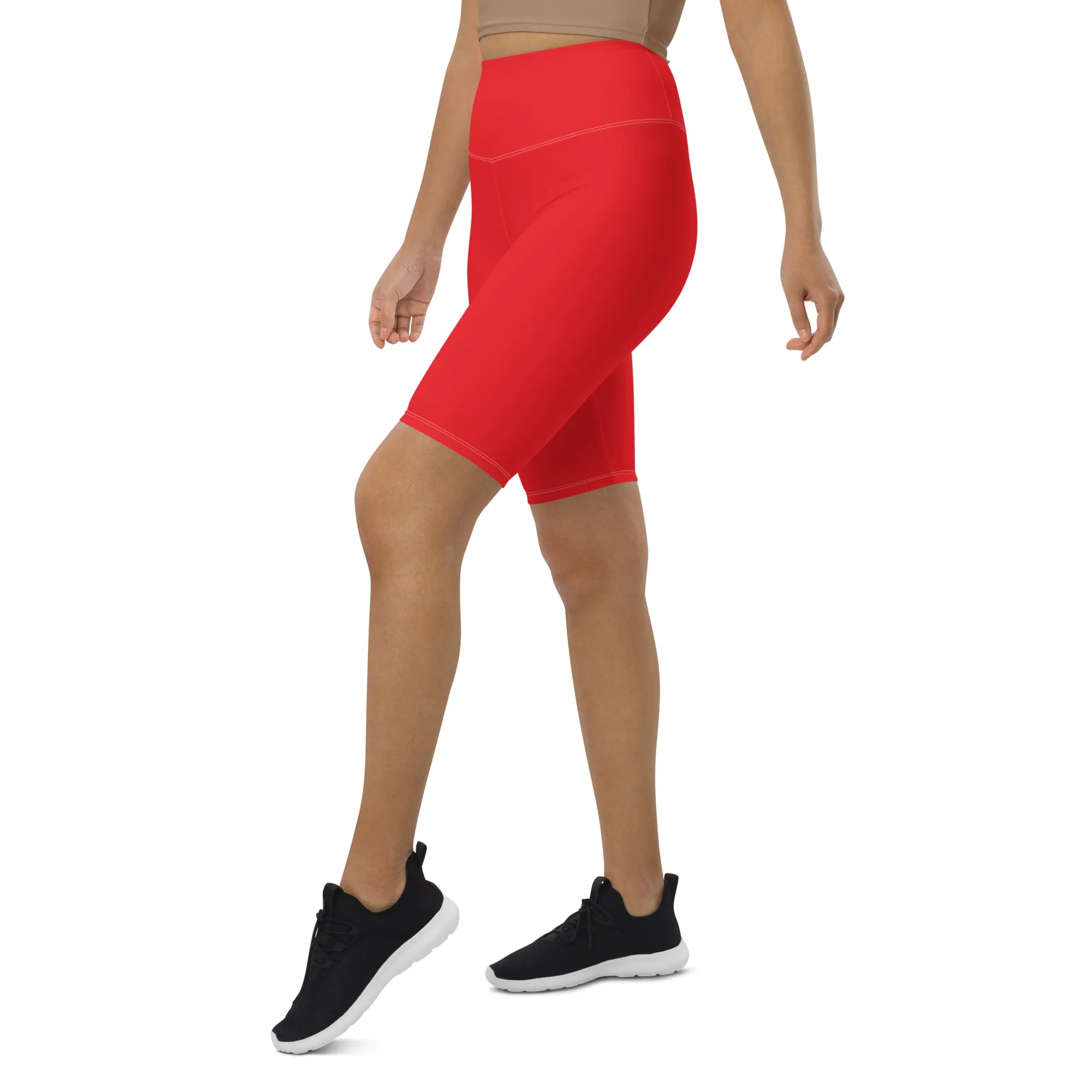 Red Biker Shorts