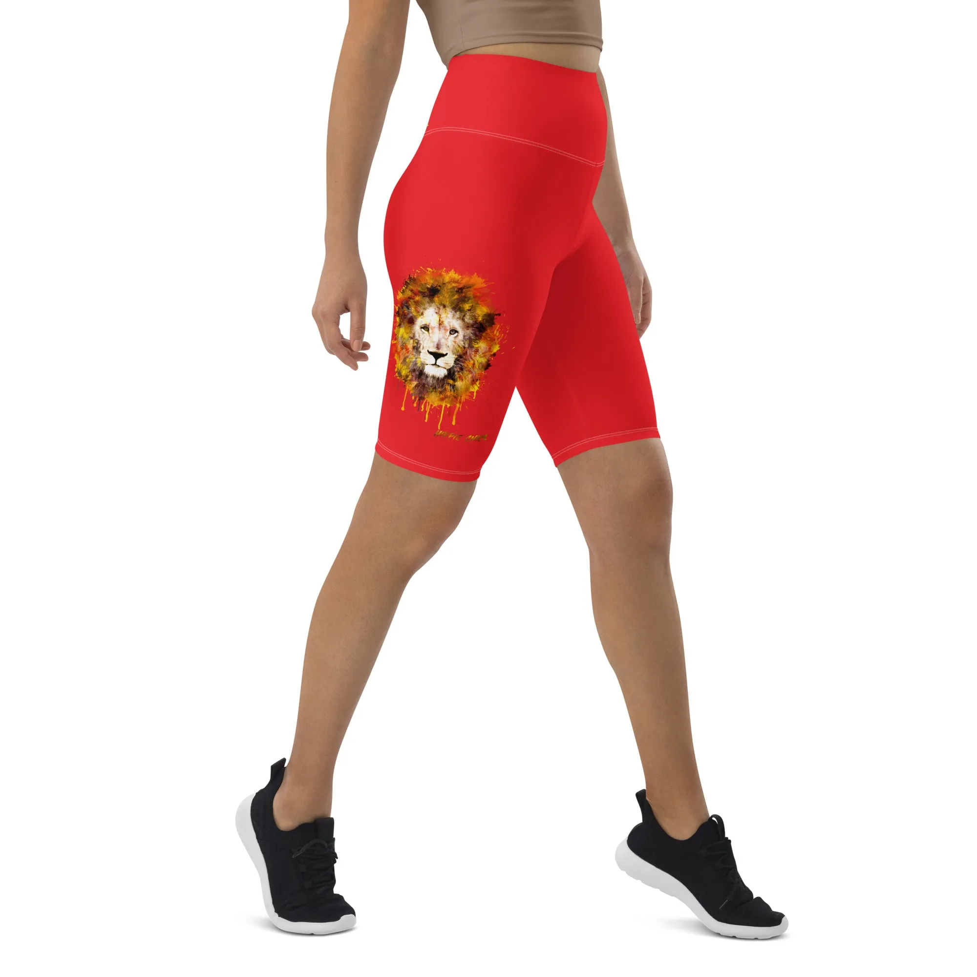 Red Biker Shorts