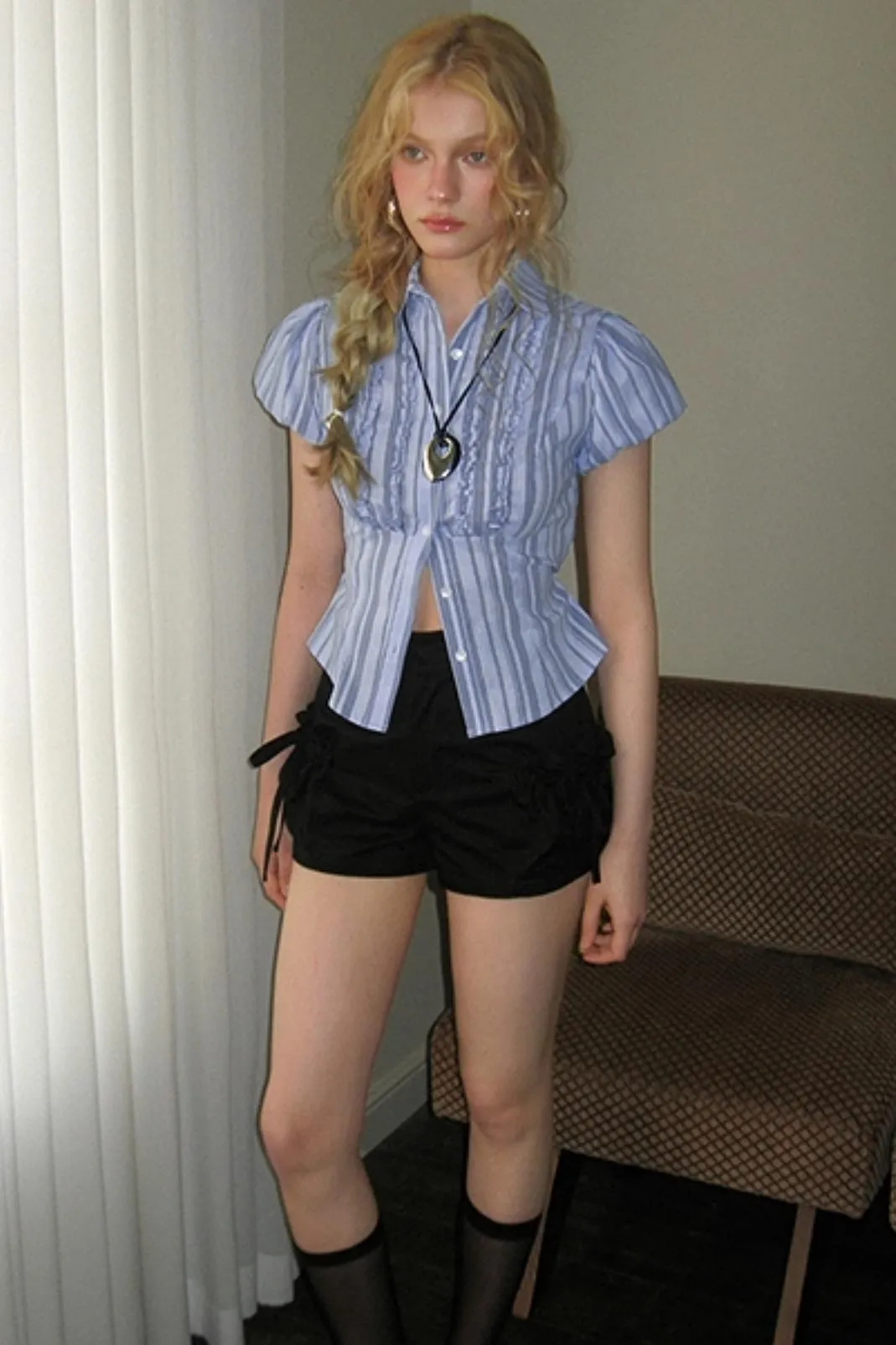 Retro Drawstring Shorts