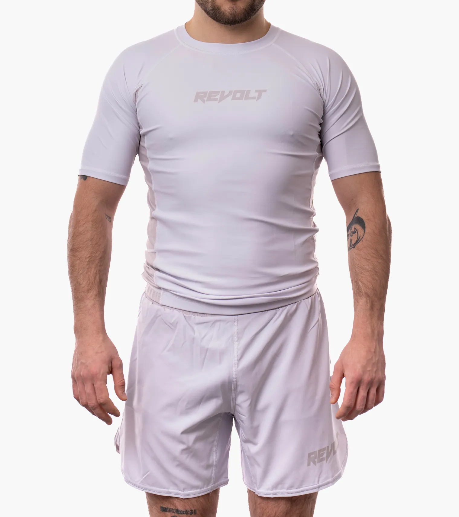 Revolt Grey ELLIPSE Fight Shorts