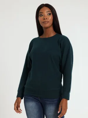 Rib Dolman Tee - Teal