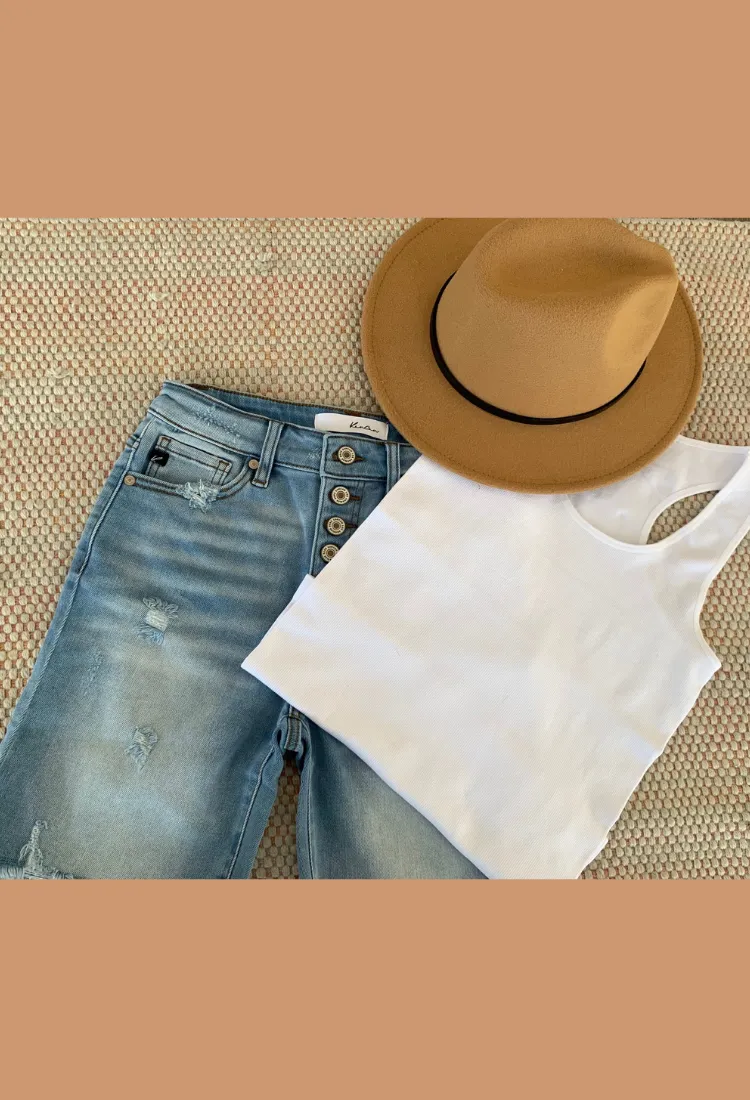 Ribbed Racer Back Tank