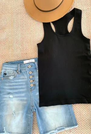 Ribbed Racer Back Tank